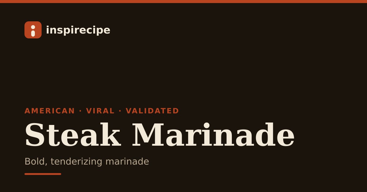 Best Steak Marinade