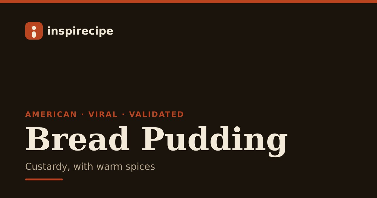 Bread Pudding · American dessert