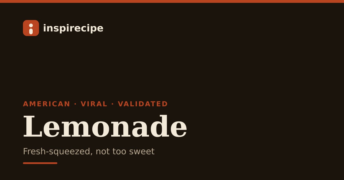 Homemade Lemonade