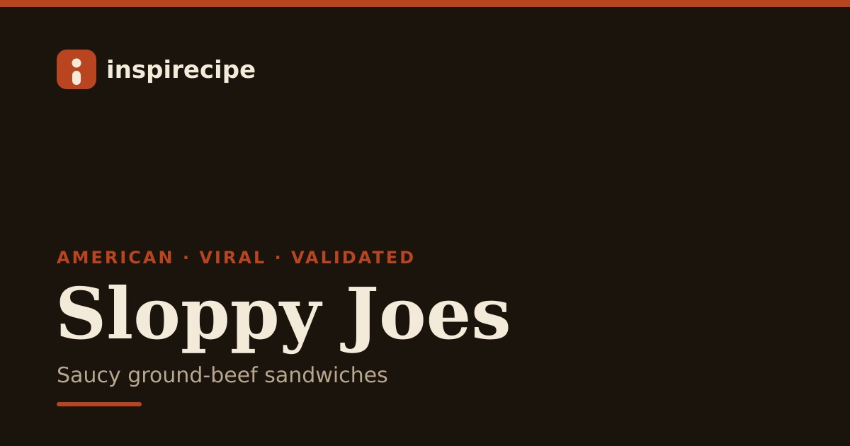 Sloppy Joes