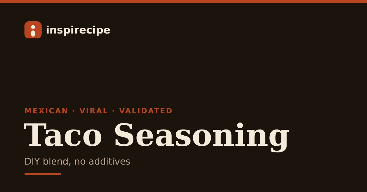 Homemade Taco Seasoning