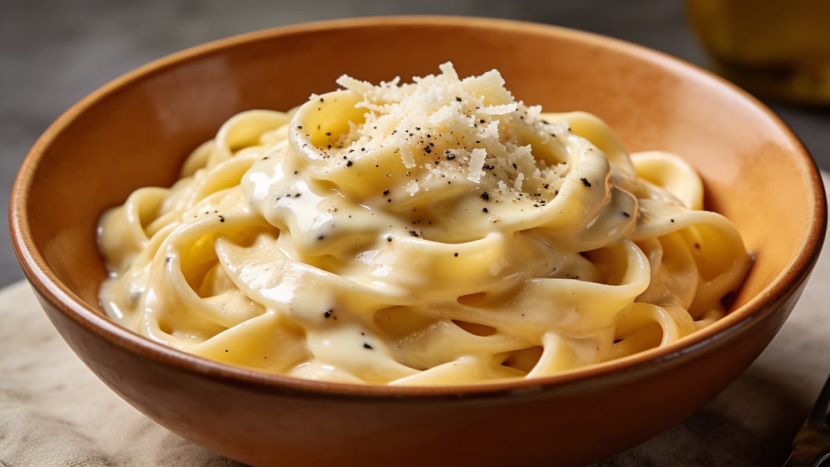 Salsa Alfredo (Fettuccine al Burro) · Italian main course