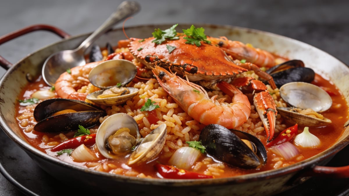 Arroz de Marisco — Portuguese Seafood Rice · Portuguese main course