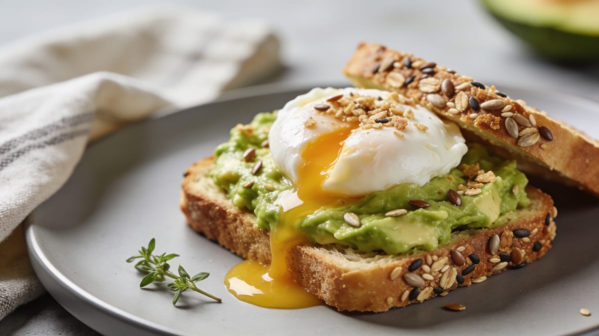 Avocado Toast with Egg · American breakfast