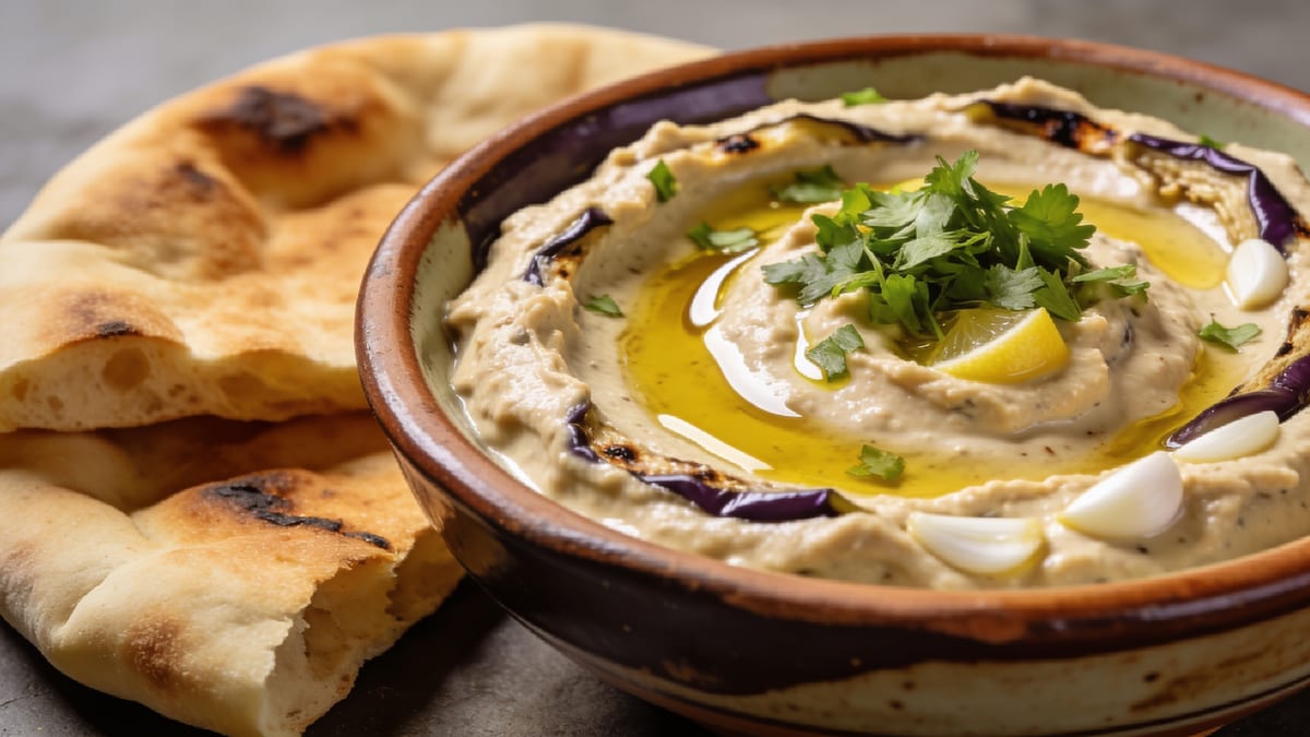 Baba Ganoush — Smoky Eggplant Dip · Levantine appetizer