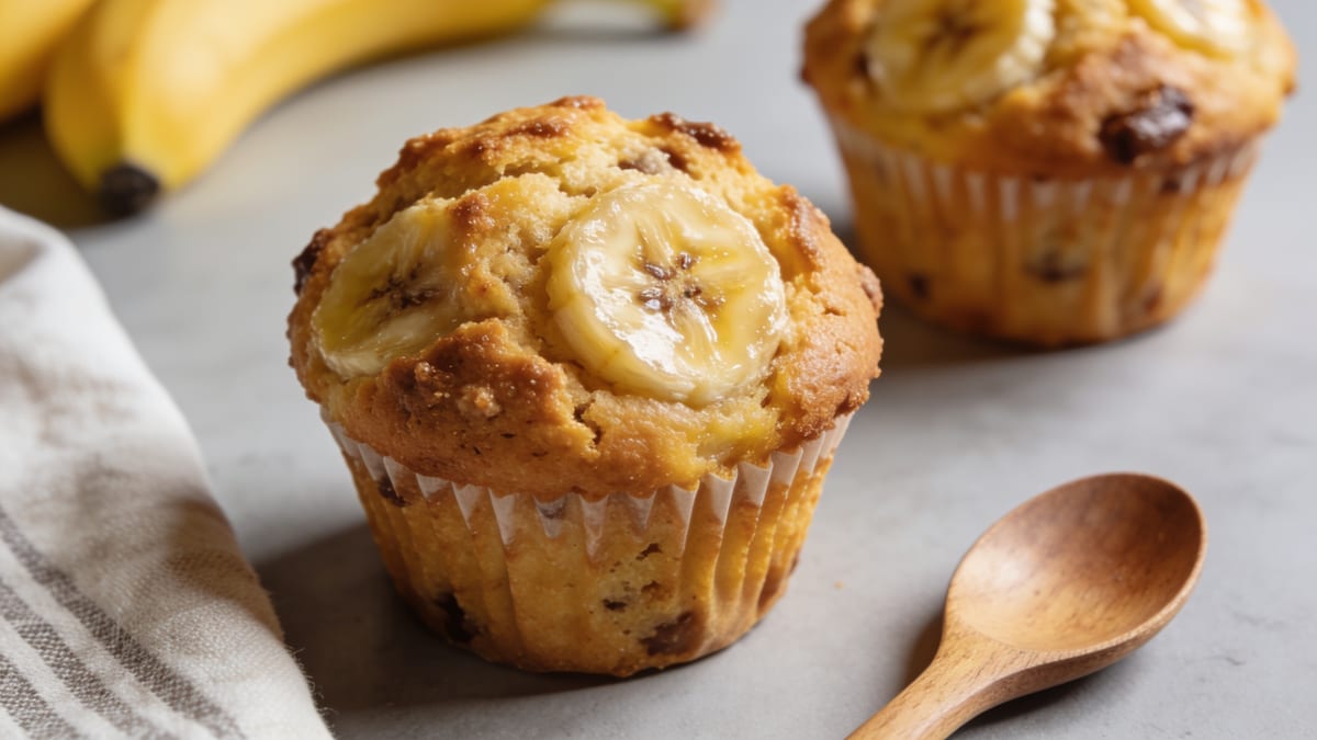 Bakery-Style Banana Muffins · American breakfast