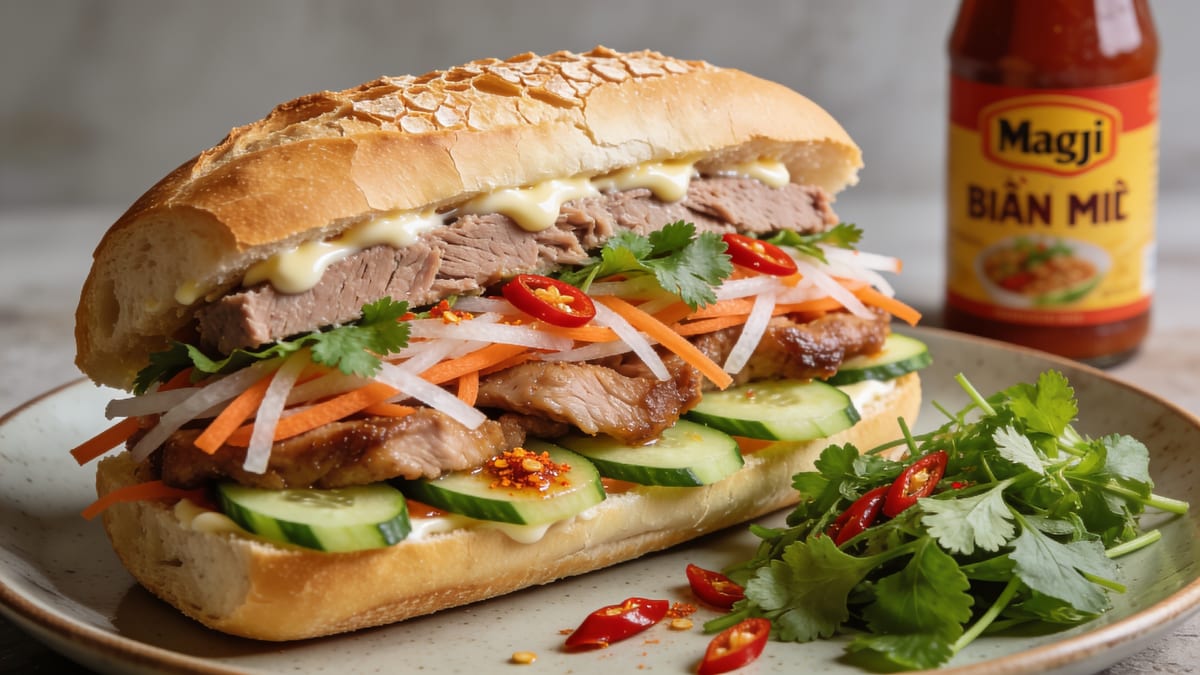 Bánh mì · Vietnamese main course