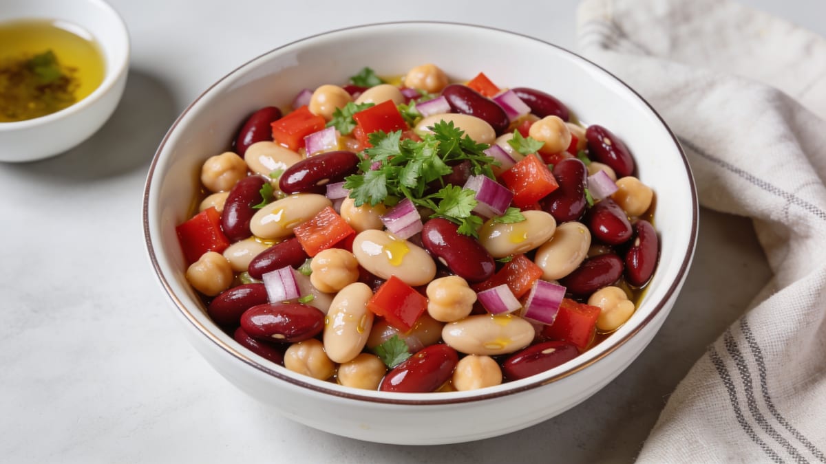 Klassischer Bohnensalat · American salad