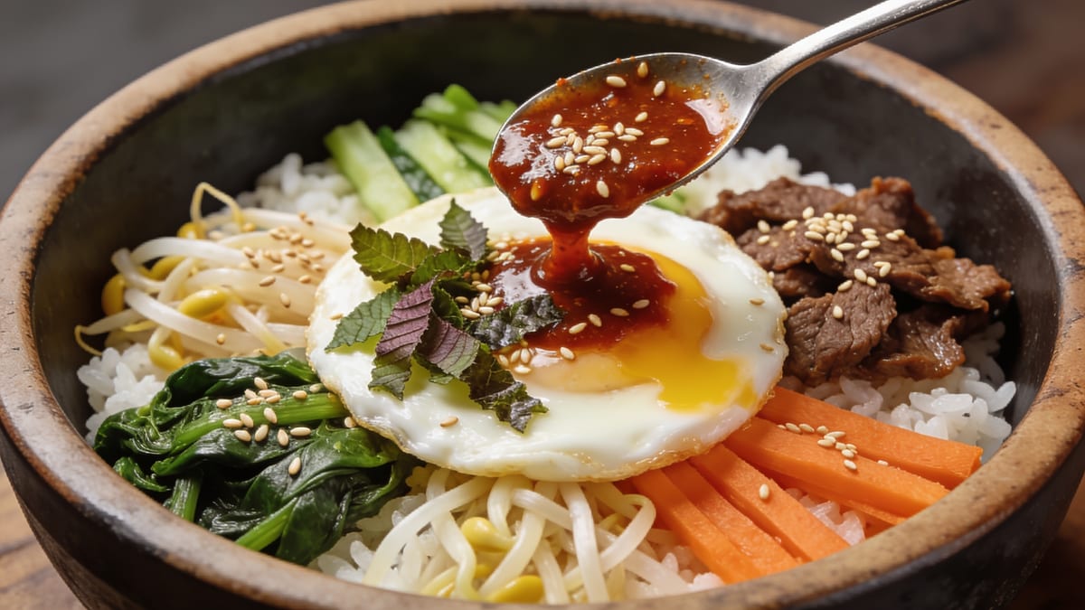 Bibimbap — Korean Rice Bowl · Korean main course