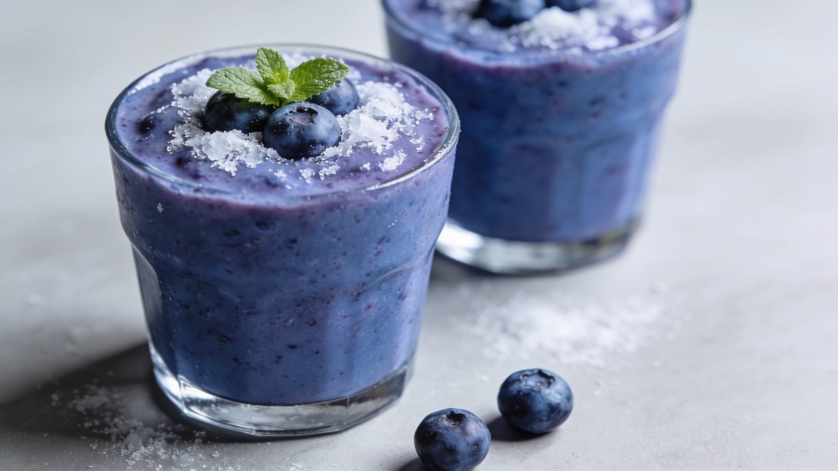 Blueberry Smoothie · American breakfast