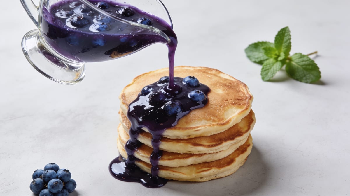 Blueberry Syrup · American breakfast
