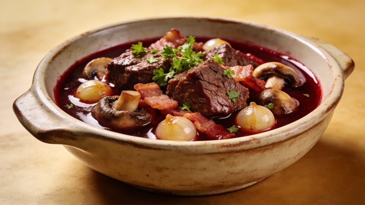 Bœuf Bourguignon — Burgundy Beef Stew · French main course
