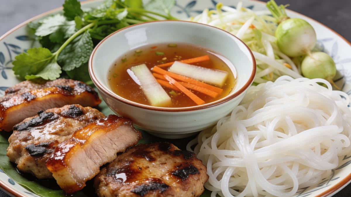 Bún Chả — Hanoi Grilled Pork with Noodles · Vietnamese main course
