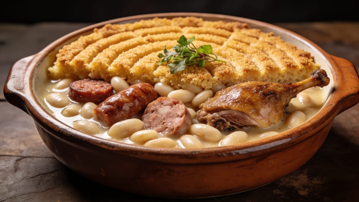 Cassoulet — French White Bean & Meat Casserole · French main course