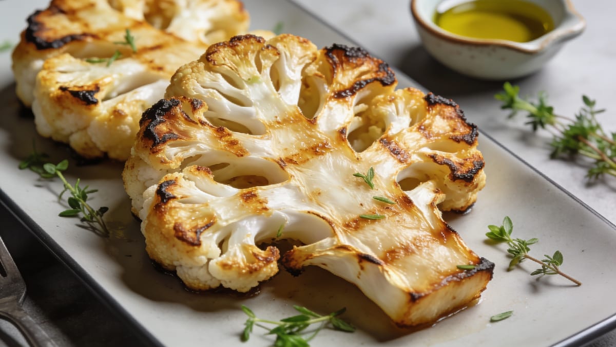 Roasted Cauliflower Steaks · American main course