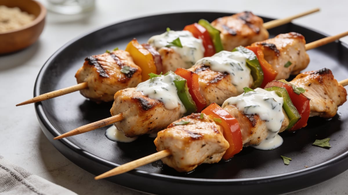 Turkish Chicken Kebabs · Turkish main course
