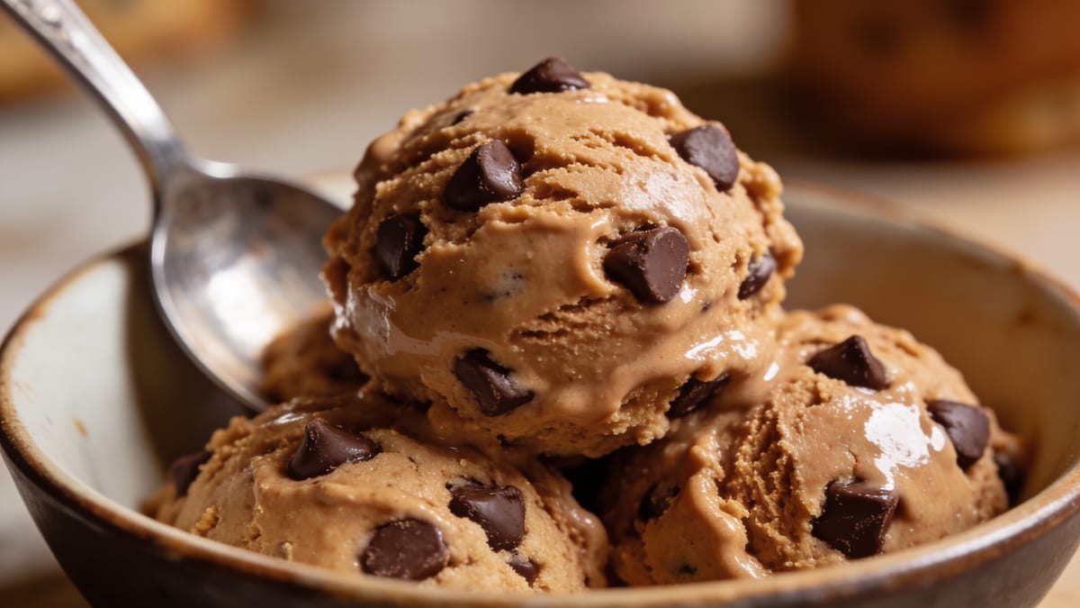 Roh essbarer Keksteig (Edible Cookie Dough) · American dessert