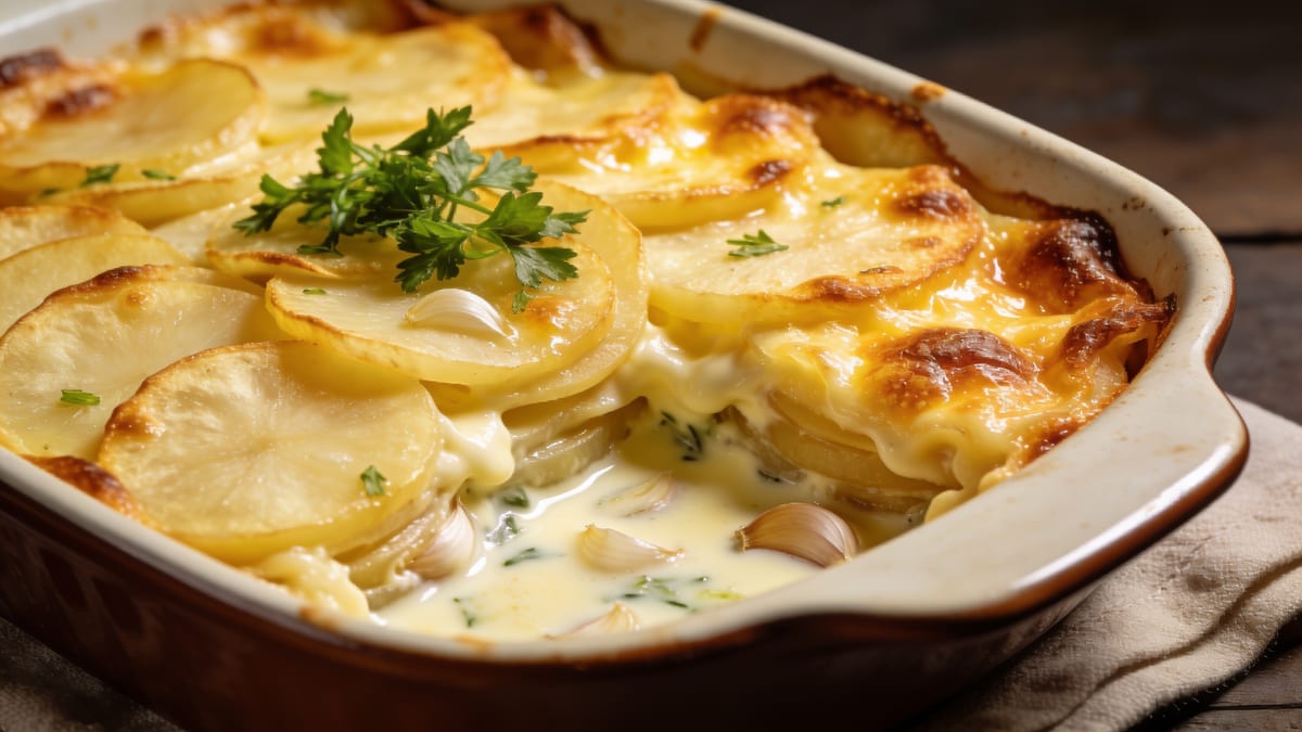 Gratin Dauphinois — French Creamy Potato Gratin · French side dish