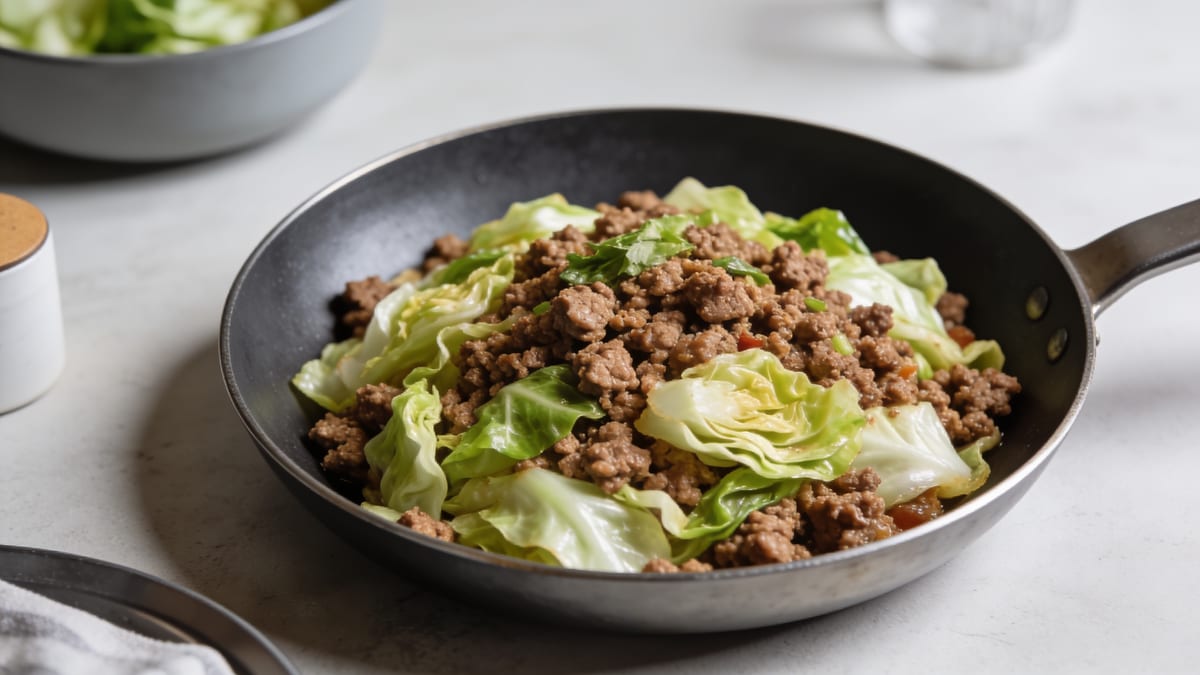 Ground Beef and Cabbage · American main course