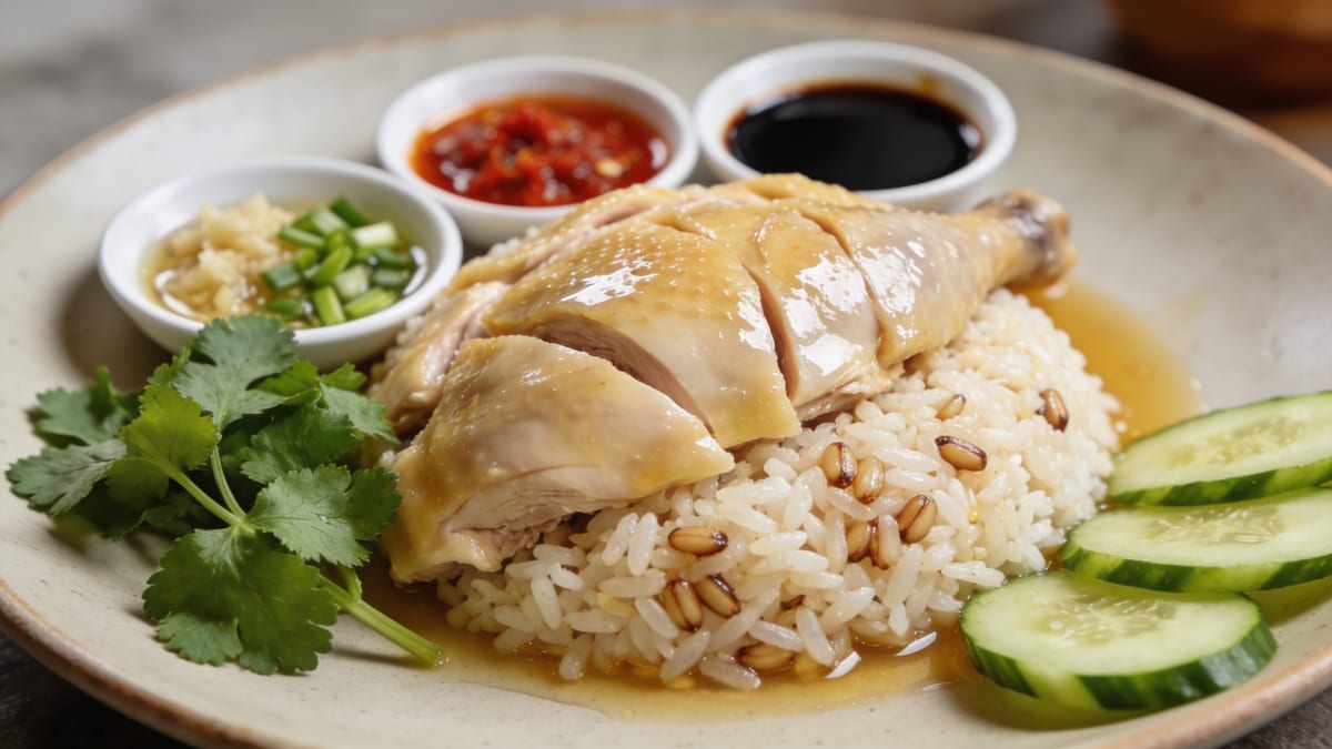 Hainanese Chicken Rice · Malaysian main course