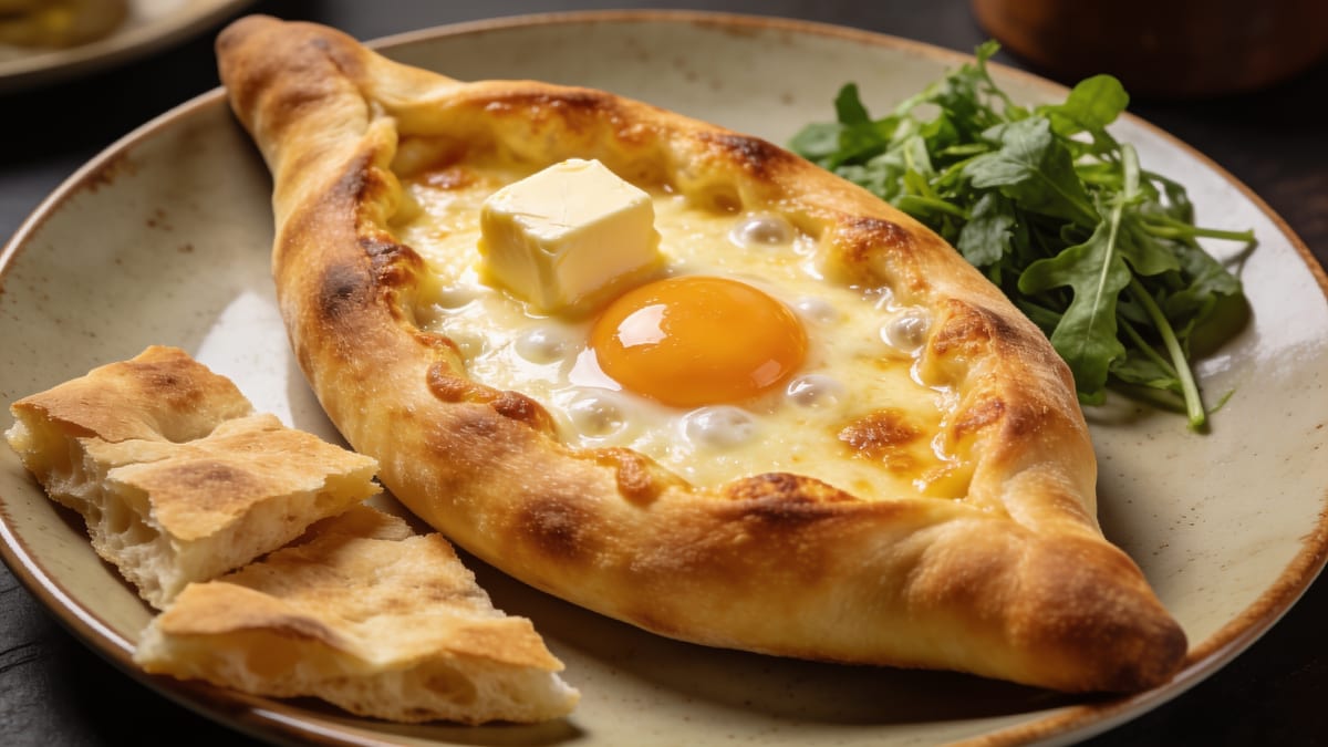 Acara usulü haçapuri · Georgian bread