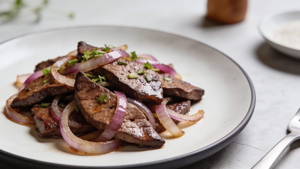 Liver and Onions · American main course