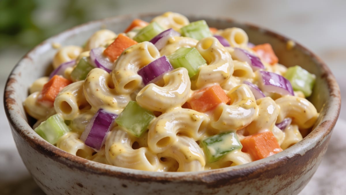 Klassischer Makkaronisalat · American salad
