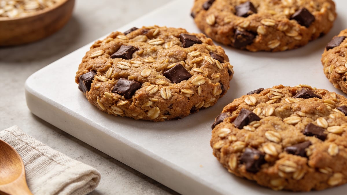 Oatmeal Chocolate Chip Cookies · American dessert