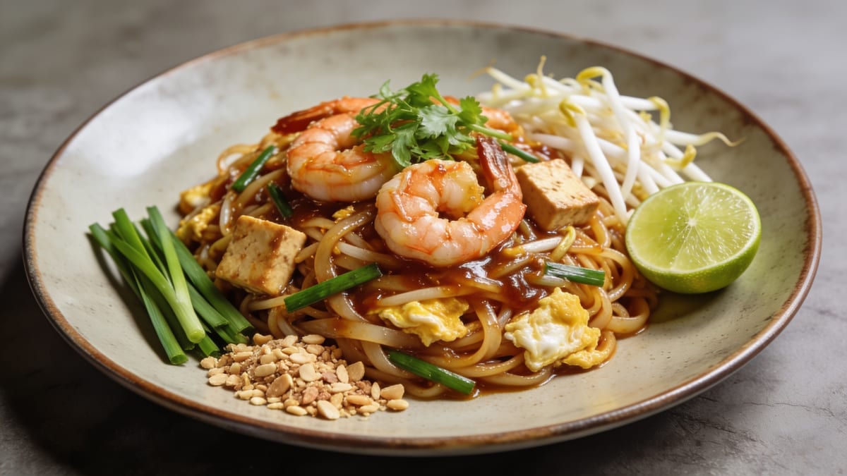 Pad Thai — Thai Stir-fried Rice Noodles · Thai main course