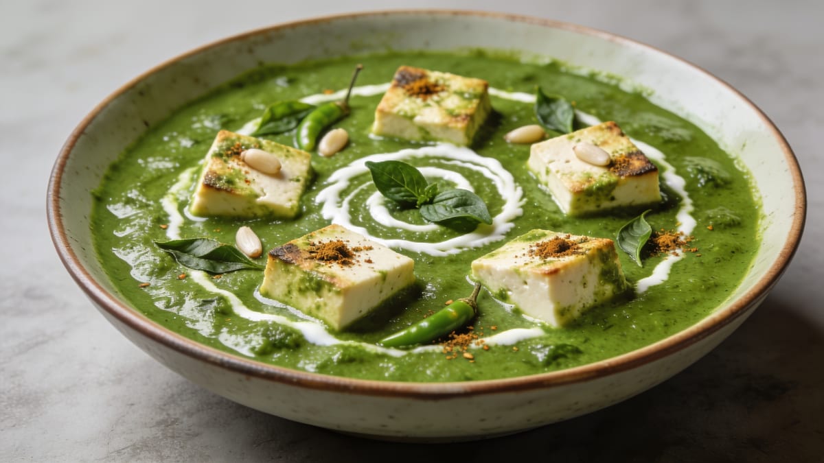 Palak Paneer — Indian Spinach & Cheese Curry · Indian main course