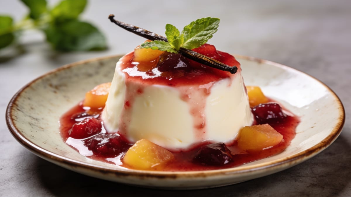 Panna Cotta — Italian Set Cream Dessert · Italian dessert