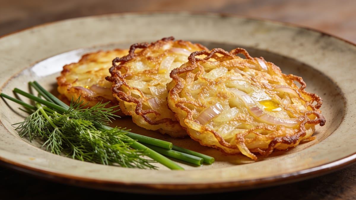 Placki Ziemniaczane — Polish Potato Pancakes · Polish main course