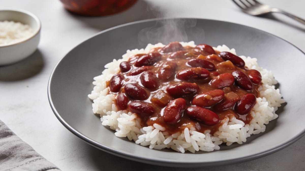 Louisiana Red Beans and Rice · Creole main course