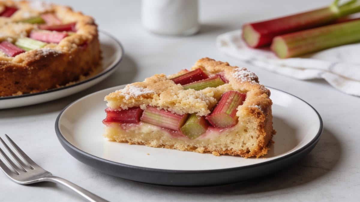 Rhubarb Cake · German dessert