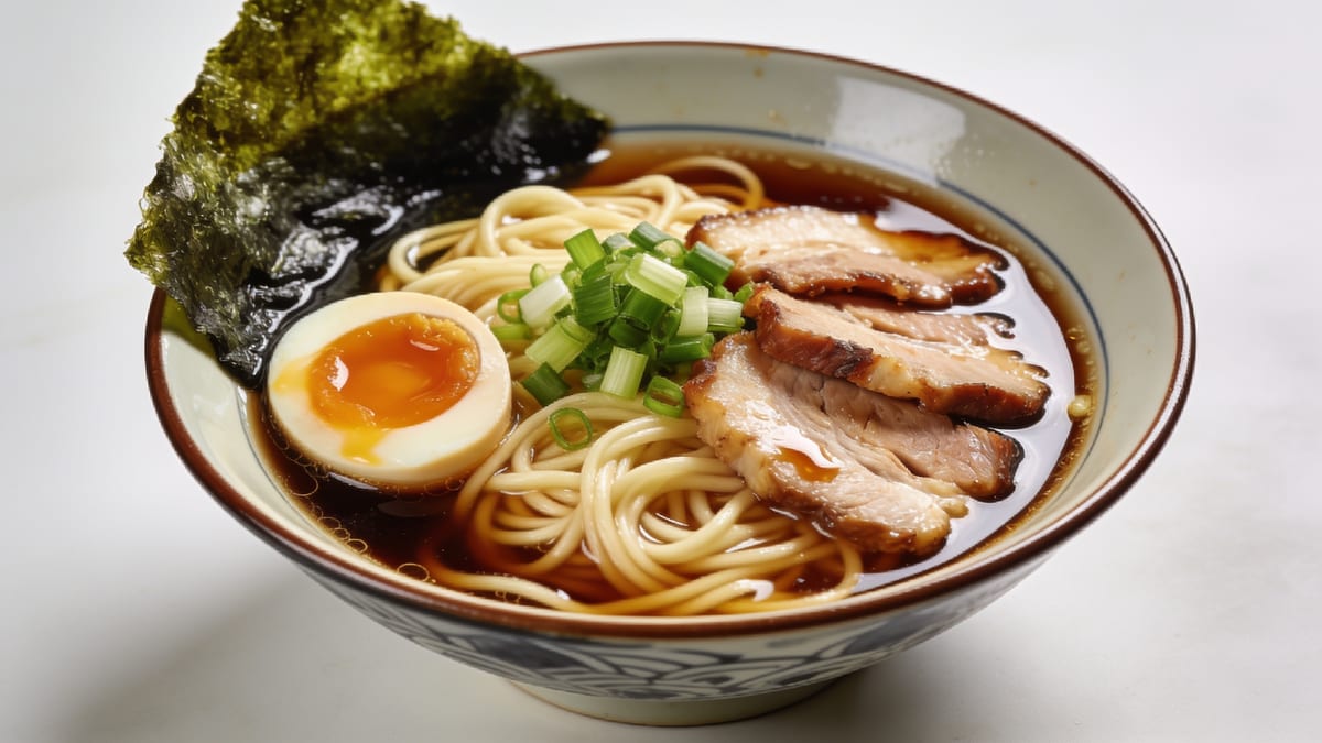Shoyu Ramen — Soy-based Japanese Noodle Soup · Japanese soup