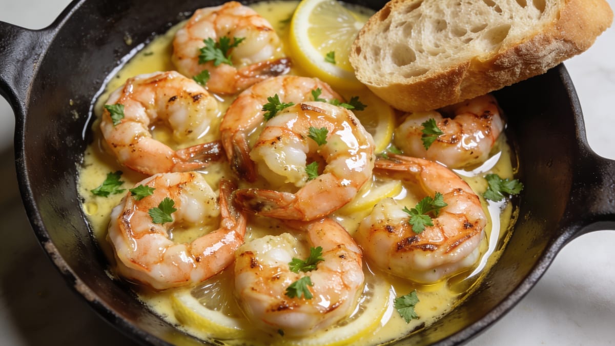 Knoblauchgarnelen · American main course
