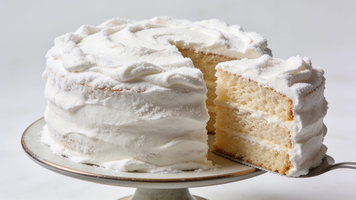 White Cake Sederhana · American dessert