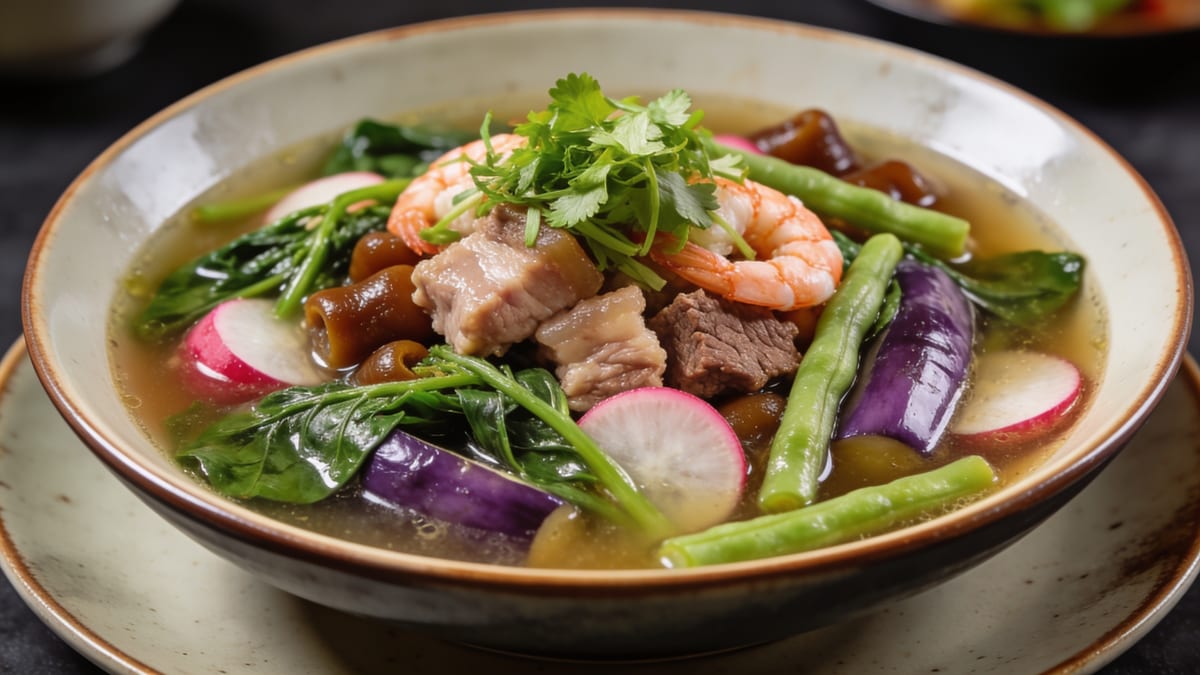 Sinigang — Filipino Sour Tamarind Soup · Filipino main course