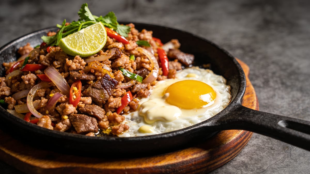 Sisig — Filipino Sizzling Chopped Pork · Filipino main course