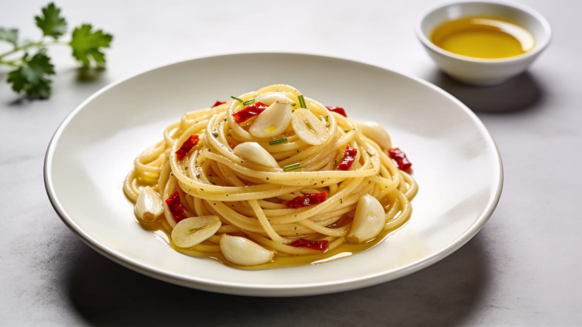Spaghetti Aglio e Olio · Italian main course