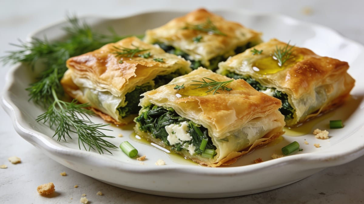 Spanakopita — Greek Spinach & Feta Pie · Greek main course