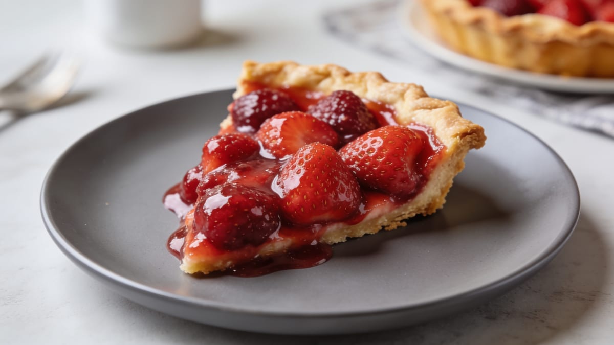 Fresh Strawberry Pie · American dessert