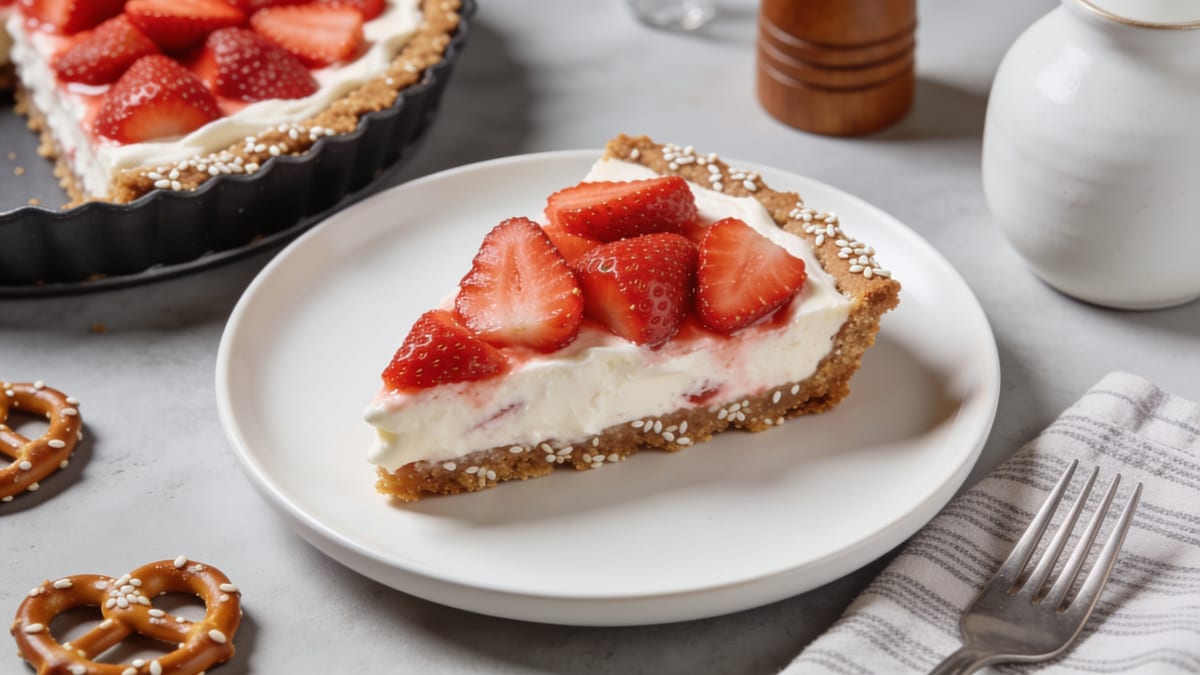 Strawberry Pretzel Salad · American dessert