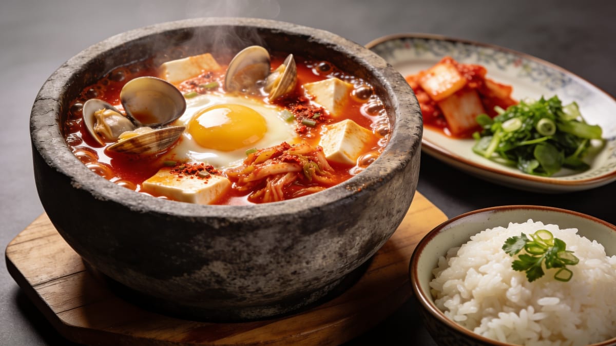Sundubu-jjigae — Korean Soft Tofu Stew · Korean main course