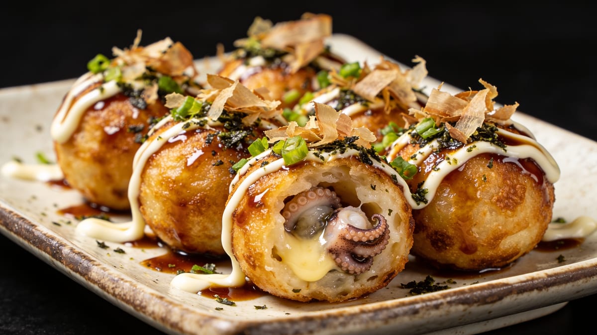 Takoyaki — Japanese Octopus Balls · Japanese snack