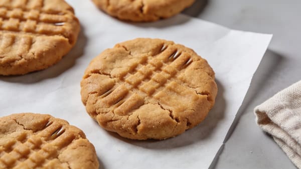 3-Ingredient Peanut Butter Cookies