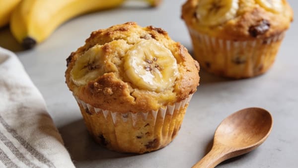 Bakery-Style Banana Muffins