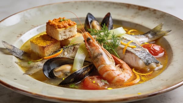 Bullabesa — sopa de pescado provenzal