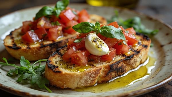 Bruschetta — Italian Grilled Bread with Tomato