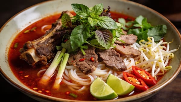 Bún Bò Huế — Spicy Hue Beef Noodle Soup